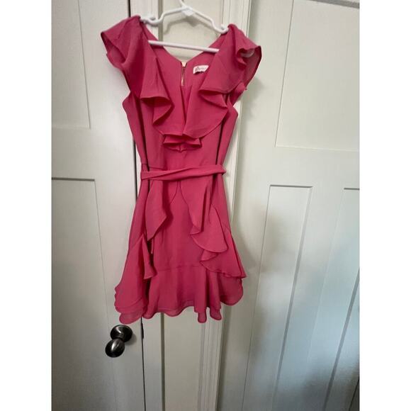 GB GIRLS SLEEVELESS RUFFLED HEM PINK SUNDRESS WAIST TIE GIRLS SIZE 7 - Picture 9 of 9